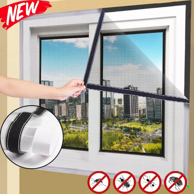 Fliegengitter Insektenschutz Fenster Alu Rahmen Bausatz Mückenschutz Netz Gitter