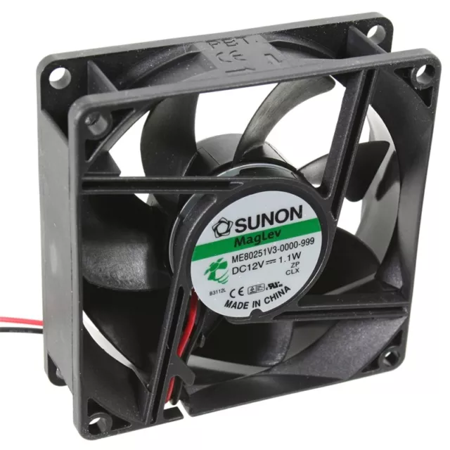 MF80251V1-1000U-A99 Axial-Lüfter 80x80x25mm 12V= 69,6m³/h von Sunon