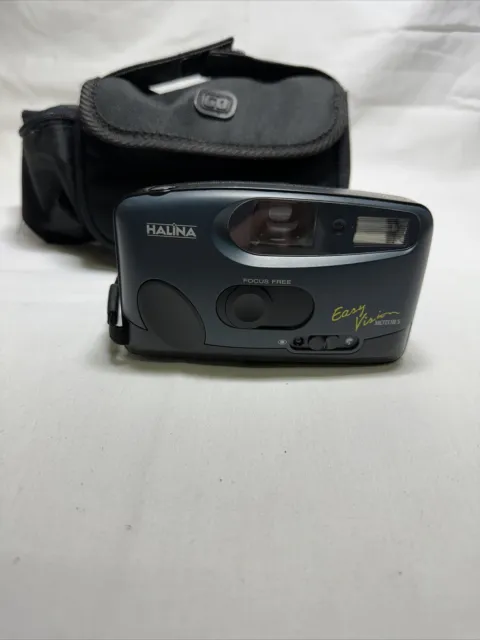 Vintage Retro Halina Easy Vision Motor S 35mm Camera with case