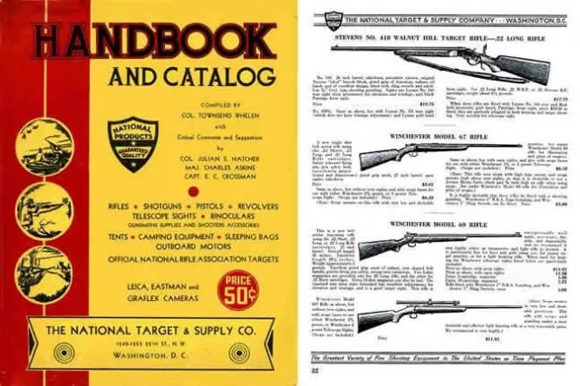 Whelen's (Col.) C1936 National Target & Supply Handbook-Catalog (Wash. DC)