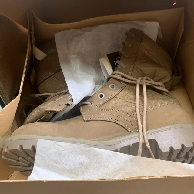Military Boot Box BRITISH ARMY CORDORA Lightweight Combat Patrol Boots Desert Tan- 9L ...