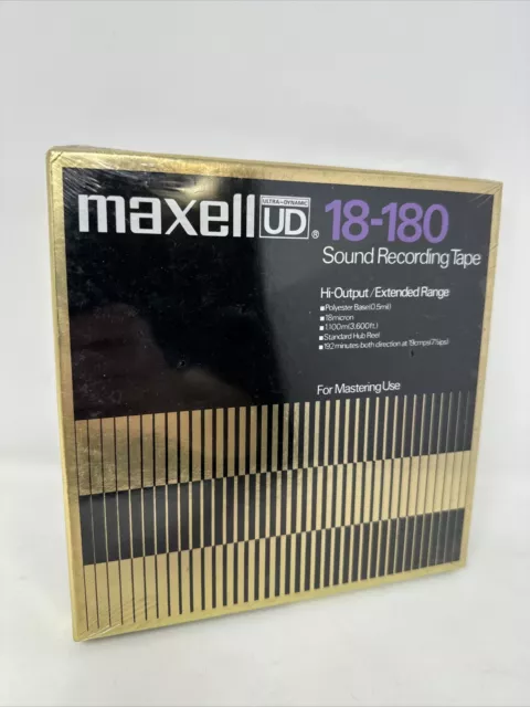Maxell UD 18-180 Sound Recording Tape for mastering NEW Sealed