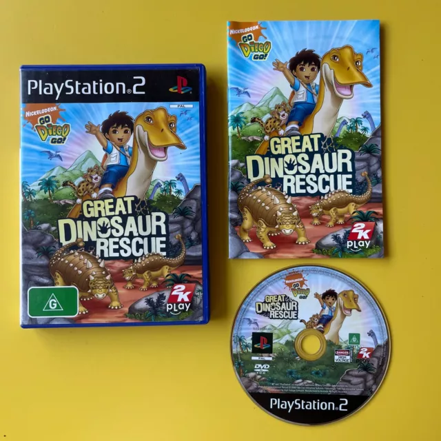 Sony PlayStation 2 Go Diego Go Great Dinosaur Rescue Ps2 Game