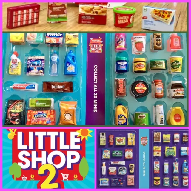 Coles Little Shop Mini 1 & 2 - Christmas & Original Collectables