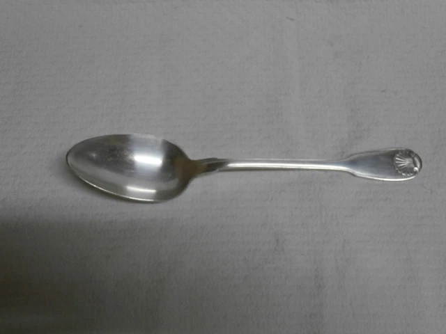 Cuillere A Ragout  En Metal Argente De Christofle Modele Coquille Vendome