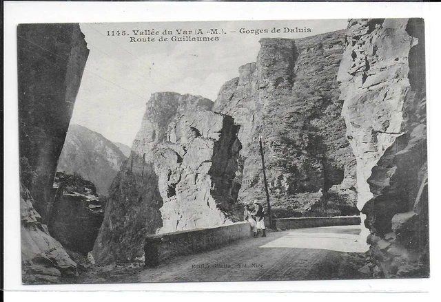 Vallee Du Var Cpa Non Circulee Gorges De Daluis Route De Guillaumes