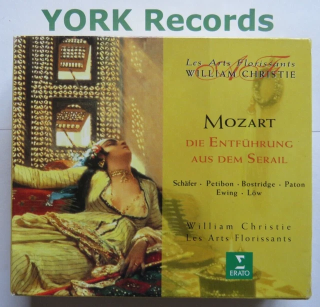 MOZART - Die Entfuhrung Aus Dem Serail CHRISTIE / SCHAFER - Ex 2 CD Set Erato