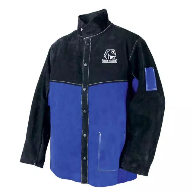 Black Stallion JL1030-BB Color Block Leather Welding Jacket 4X-Large