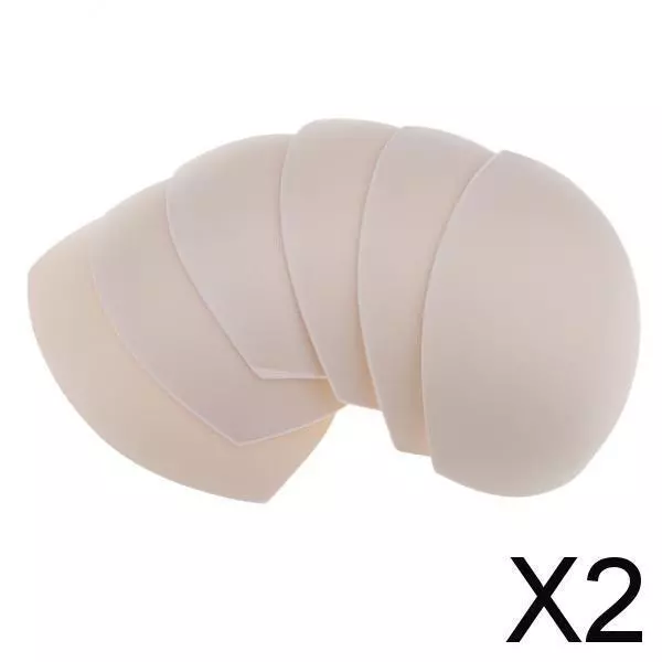 2x3 Pairs Bra Bikini Breast Foam Push Up Pads Insert  Swimsuit Nude