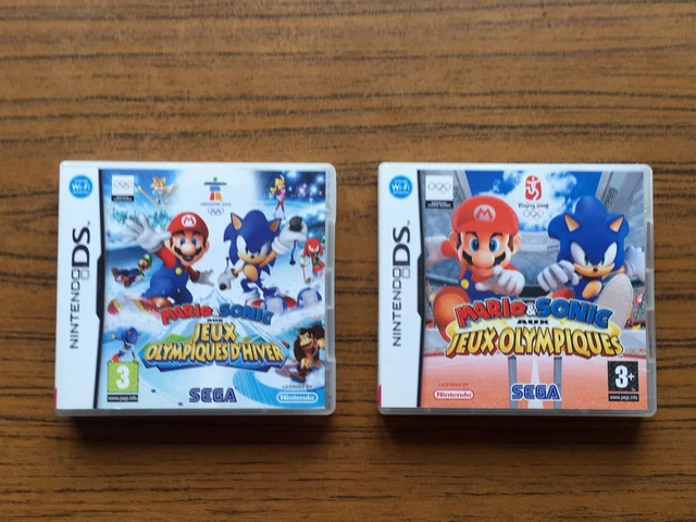 LOT 2 JEUX MARIO SONIC AU JEUX OLYMPIQUES et D'HIVER sur Nintendo DS