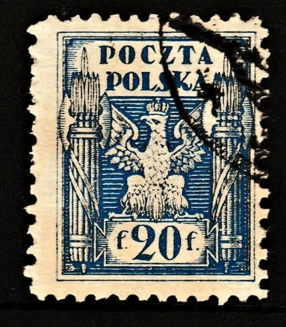 Used " EAGLE - NORTH POLAND ISSUE " Poland 1919