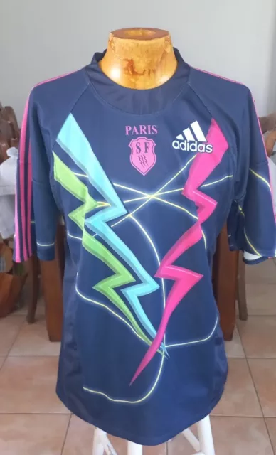 Maillot rugby Stade Français Paris SF bleu marine ADIDAS taille XXL