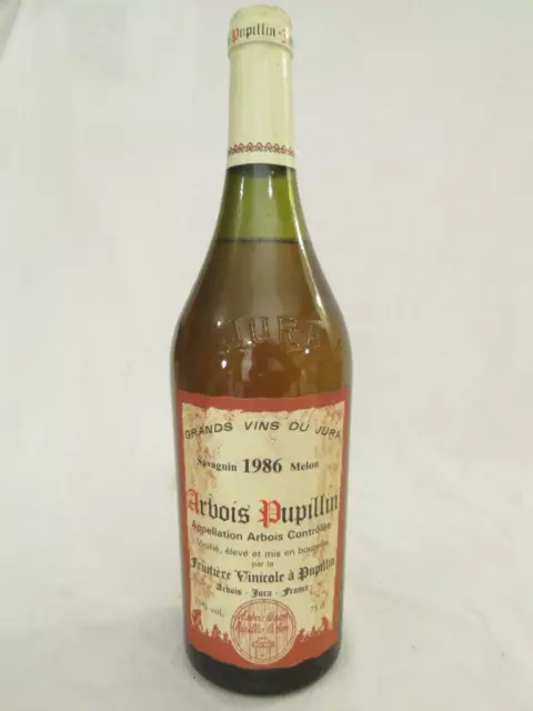 arbois pupillin fruitière vinicole savagnin melon blanc 1986 - jura