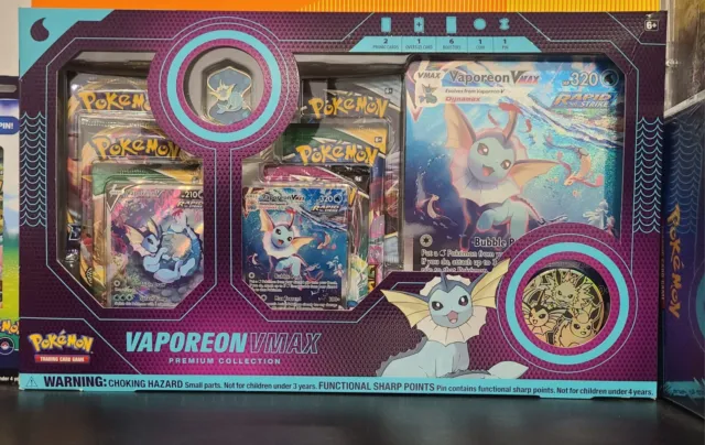 Pokémon Vaporeon VMAX Premium Collection - US-Version *Sealed*