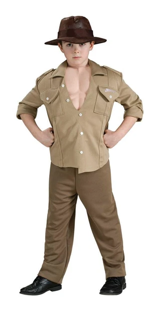 Indiana Jones Deluxe Muscle Chest Indiana Jones Child Costume Large