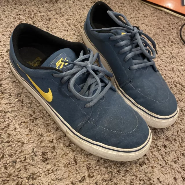 Size 9 - Nike  Sb Satire Canvas Blue 2013 - 555380-471