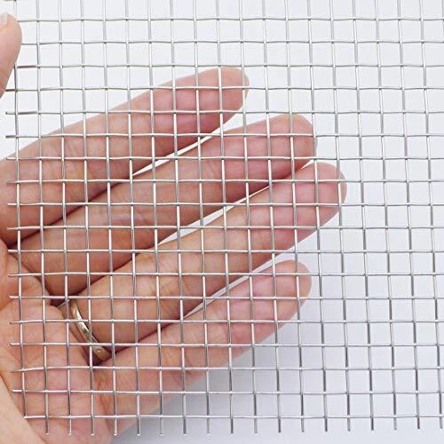 304 Stainless Steel Woven Wire Mesh1 Roll 5 Mesh - Aperture 4.5mm About 12"X2...