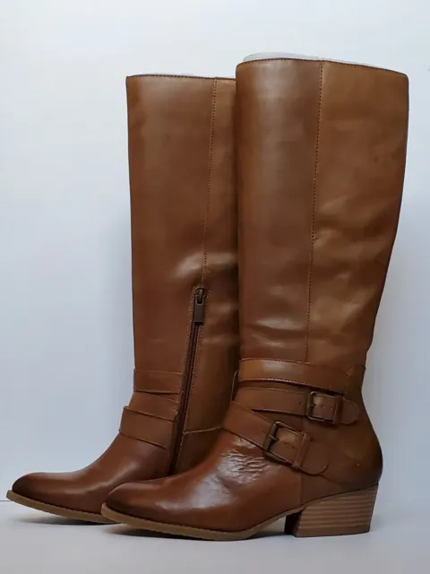 Womens Tall Boots New w/ box Brown Real Leather Kenneth Cole Reaction Size 7.5 M