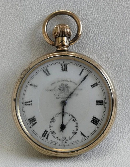 VINTAGE THOMAS RUSSELL Son Gilt Gold Plated Elgin 'Russell