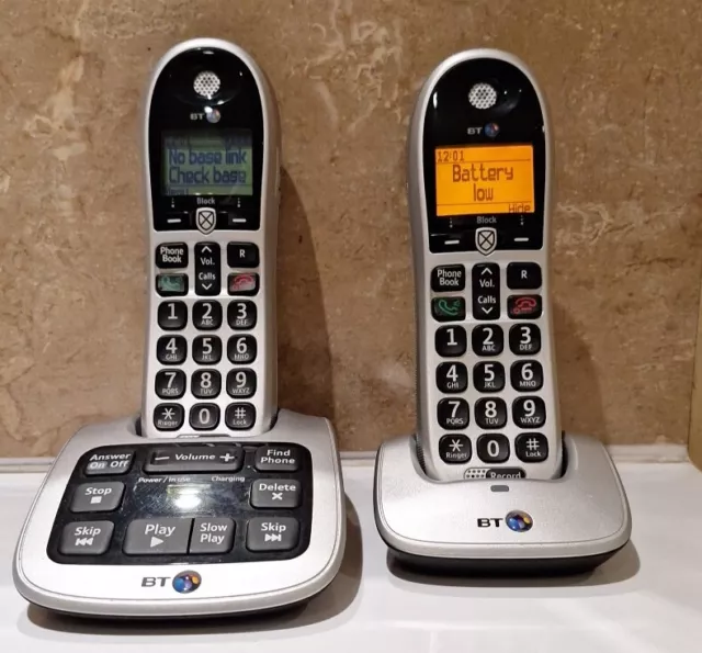 BT 4600 Twin Big Button Digital Cordless Phone With Advanced Call Blocking