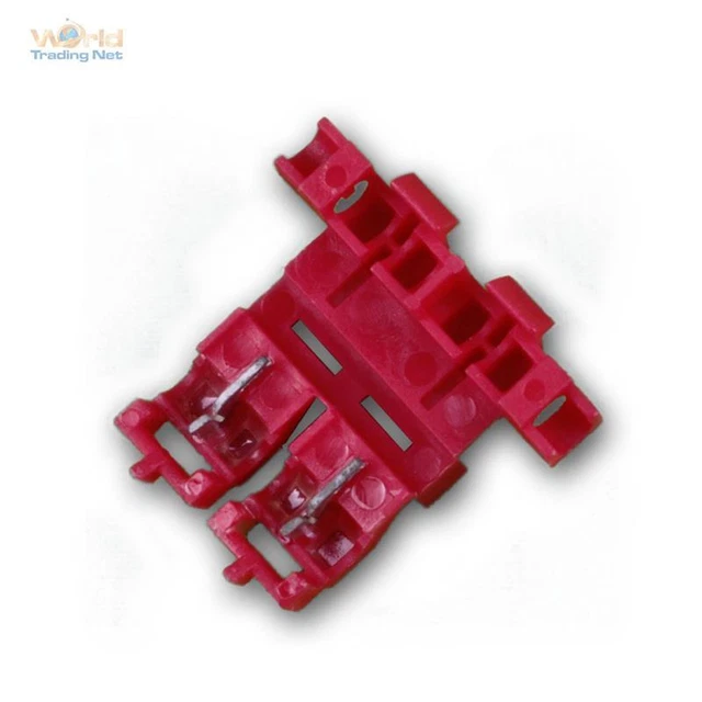 10 X Porte-Fusibles Voiture pour Fusible Plat - Bride-Sur, Rouge 0,5 -1,0mm ²