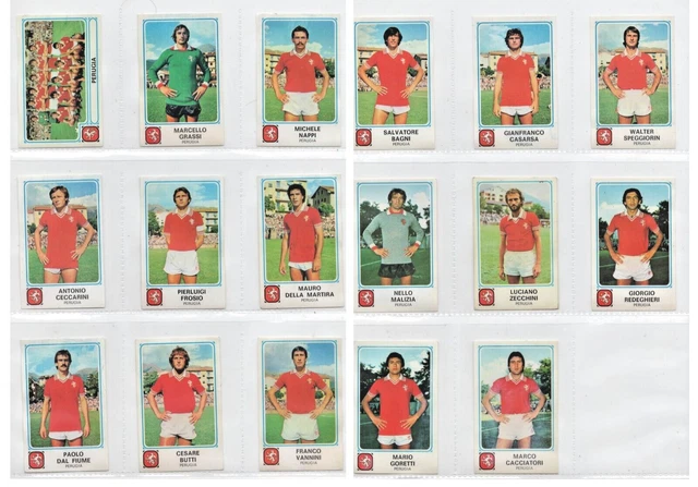 Collection Complète De Figurines Panini Napoli 1975/76 - 17 Figurines Avec Velina, Occasion, Excellent état