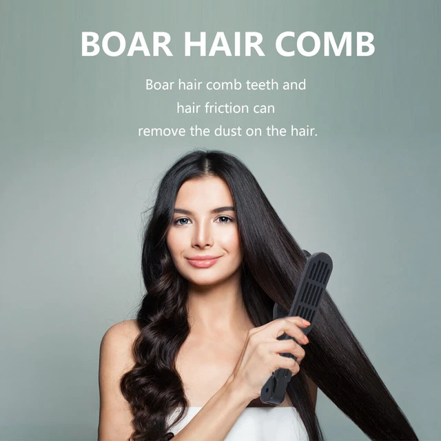 Heat Resistant V Shaped Hair Straightening Brush Faster Blow Drying Double-sided