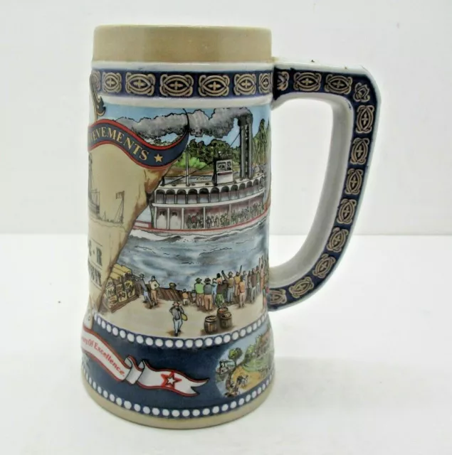Beer Stein Miller High Life Great American Achievements The First River Steamer