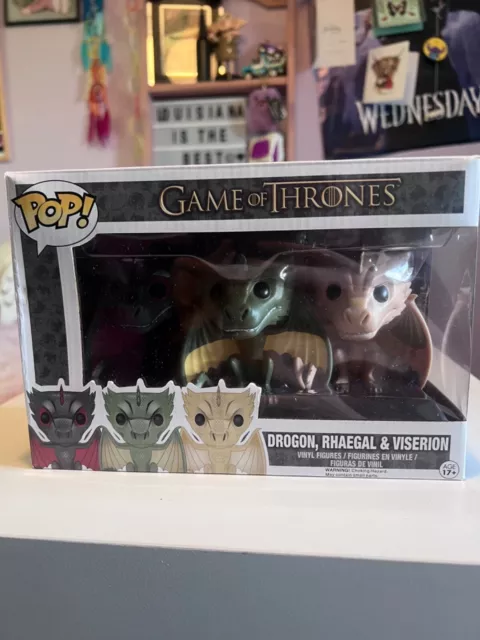 Drogon Rhaegal Viserion Dragon 3er-Pack Game of ThronesFunko Pop Vinyl Figur Set