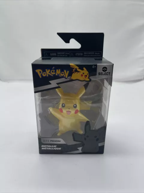 Pokemon Select Series PIKACHU Metallic Figure Jazwares BRAND NEW FREE POSTAGE