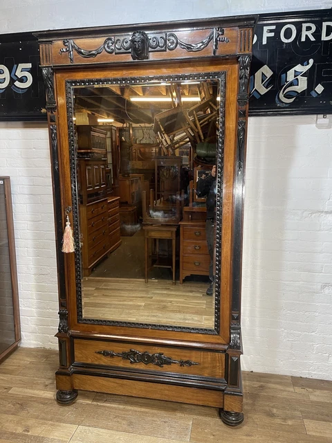 Antique French 19th Century Rosewood Fitted Wardrobe .Delivery Available Uk Area