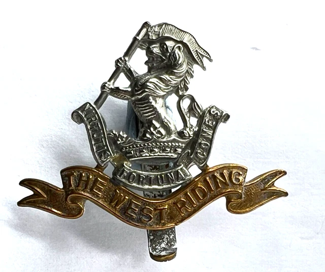 WWI DUKE OF Wellington's The West Riding Regiment Cap Badge 41 x 54 mm ...