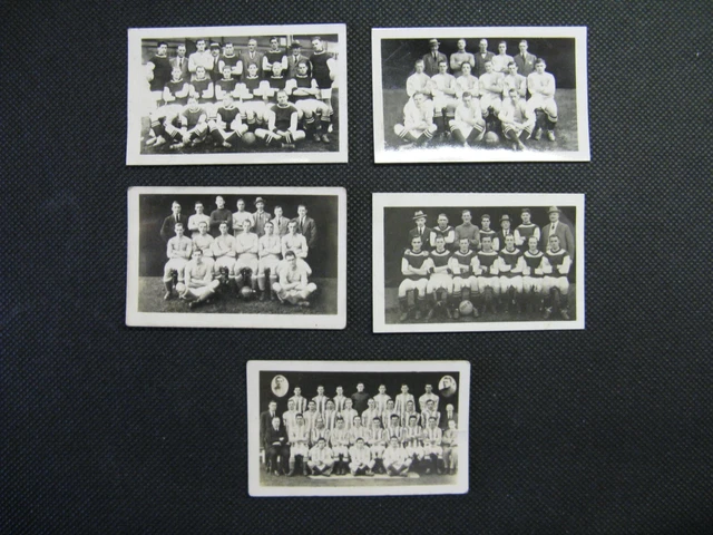 Chums Football Teams Cards X 5 -  Circa 1922