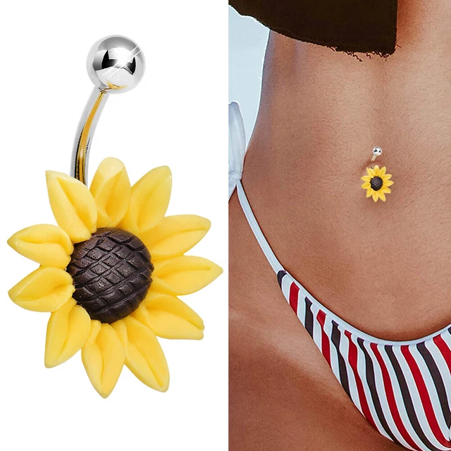 Lightweight belly deals button rings