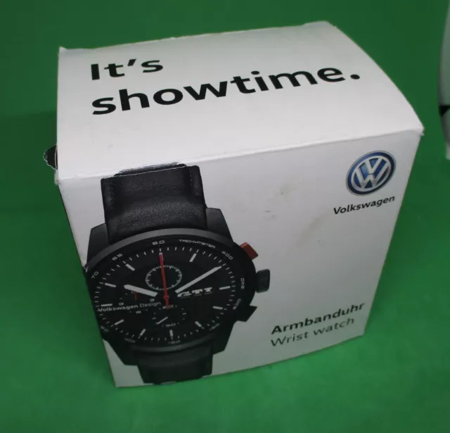 VOLKSWAGEN Design GTI Chronograph, Armbanduhr Quarz, schwarz, neuwertig, in OVP