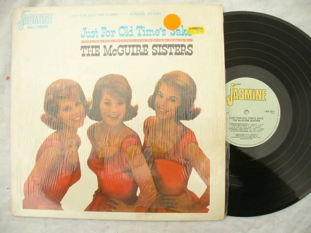 MCGUIRE SISTERS LP JUST FOR OLD TIMES SAKE jasmine re-issue 1511 sleeve