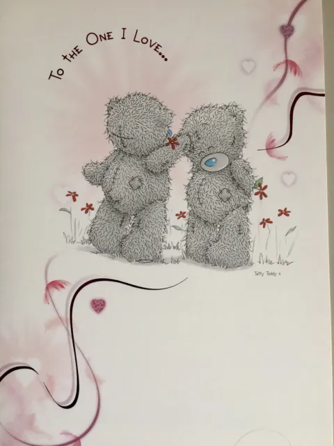 Me To You Tatty Teddy One I Love Valentine Card with paper insert ONLY 99p