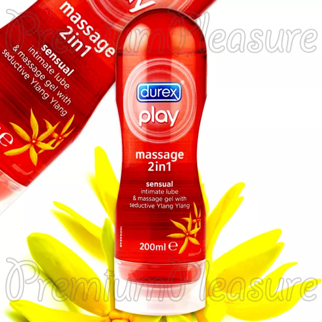 Durex PLAY Massagegel und Gleitgel 2 in 1 200ml * Ylang Ylang Sensual Lube