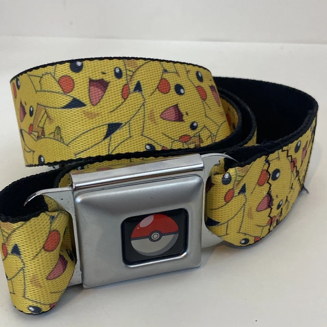 Pokemon PIKACHU Buckle-Down Adjustable Belt Seat Belt Style Nintendo