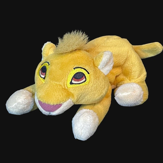 VINTAGE DISNEY THE Lion King Baby Cub Playful Pose Simba 8" Plush