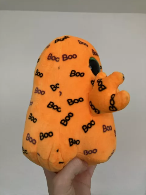 TY Halloween Beanie Boos GHOULIE 6 in Orange Ghost Plush Stuffed Animal Boo 2