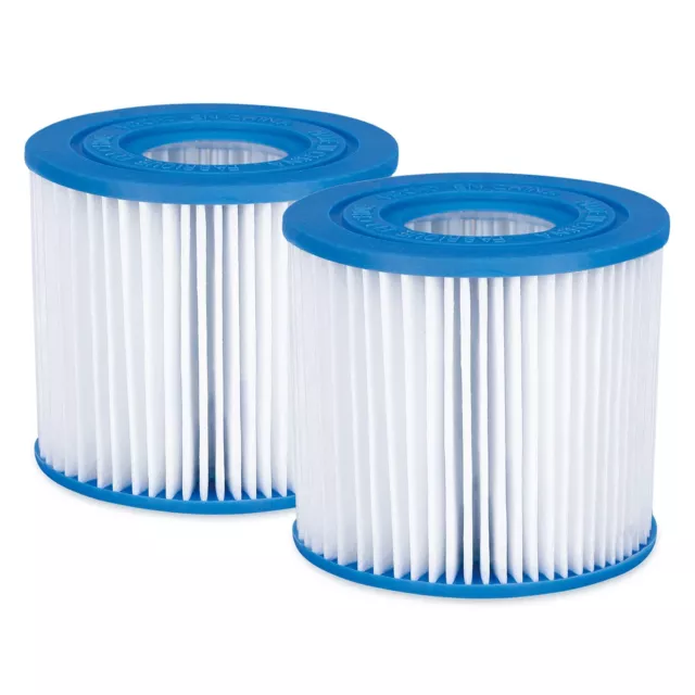 Summer Waves Replacement Type D Pool Filter Cartridge in heavy-duty paper 2 Pack