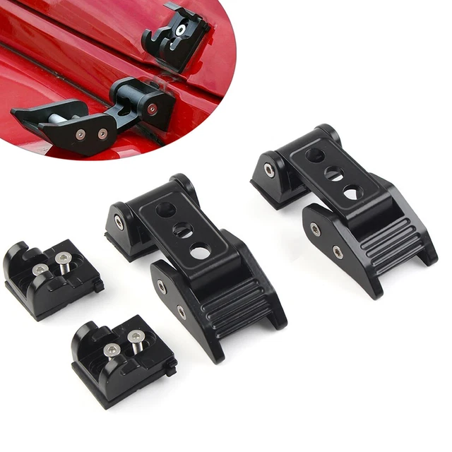 How Can I Prevent Hood Flutter In My Jeep Wrangler Routen Stainless Steel Locking Hood Latches For Jeep Wrangler JK/JL/JT 2007-2022 - Silver Finish Are There Any Advantages To Using Quick-release Hood - Foto 10