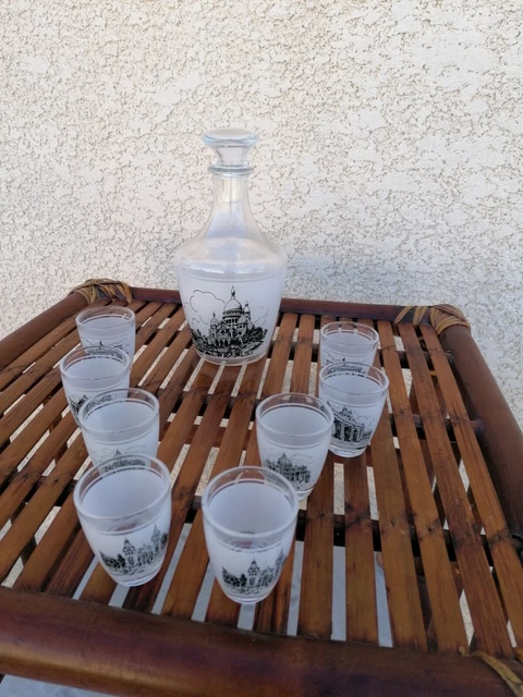 Carafe à Liqueur En Verre Transparent - Motif Sacré-Cœur De Montmartre (Paris)