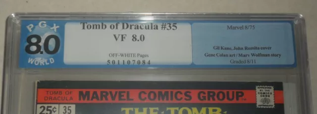 Tomb of Dracula (Marvel) Nr. 35 *GRADED 8.0* CGC - CBCS - PGX 2