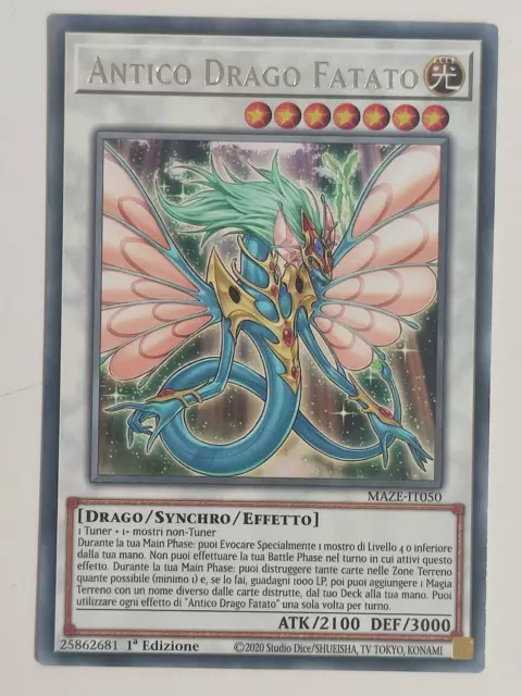 Yu-gi-oh! Antico drago fatato RARA - Italiano