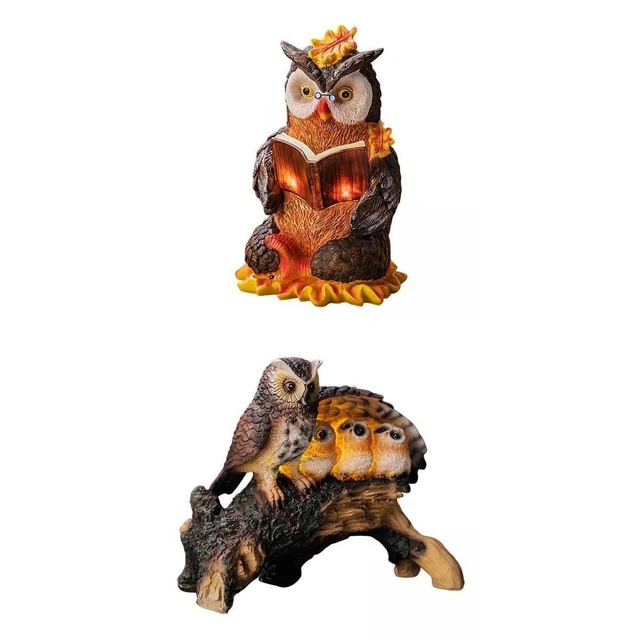2pcs Outdoor Solar Lamp Waterproof Exterior Night Lamp Animal Ornament for Decor