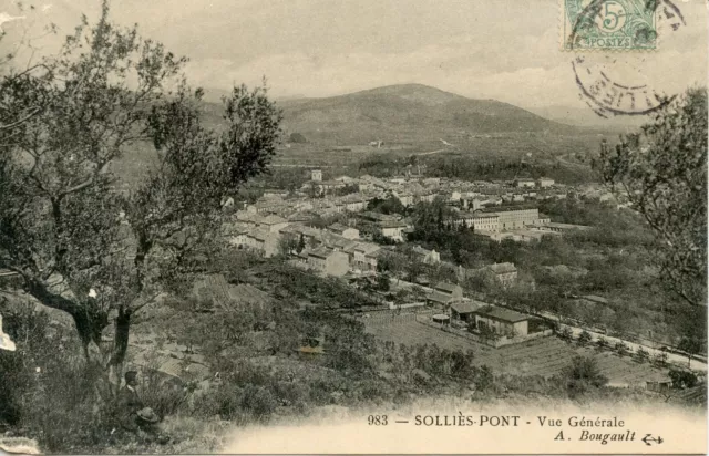 Carte Postale / Le Var / Sollies Pont Vue Generale