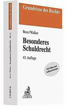 Besonderes Schuldrecht von Walker, Wolf-Dietrich, Brox, ... | Buch | Zustand gut