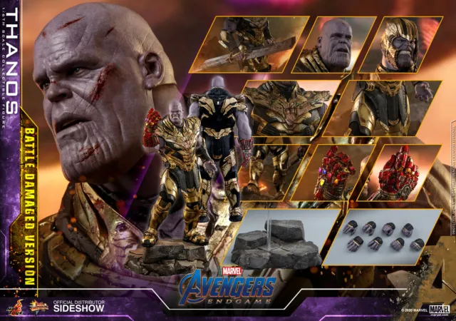 Clearance Sale! Hot Toys 1/6 Avengers: Endgame Mms564 Thanos Battle Damaged Ver